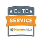 A home advisor badge for the service of a residential home.